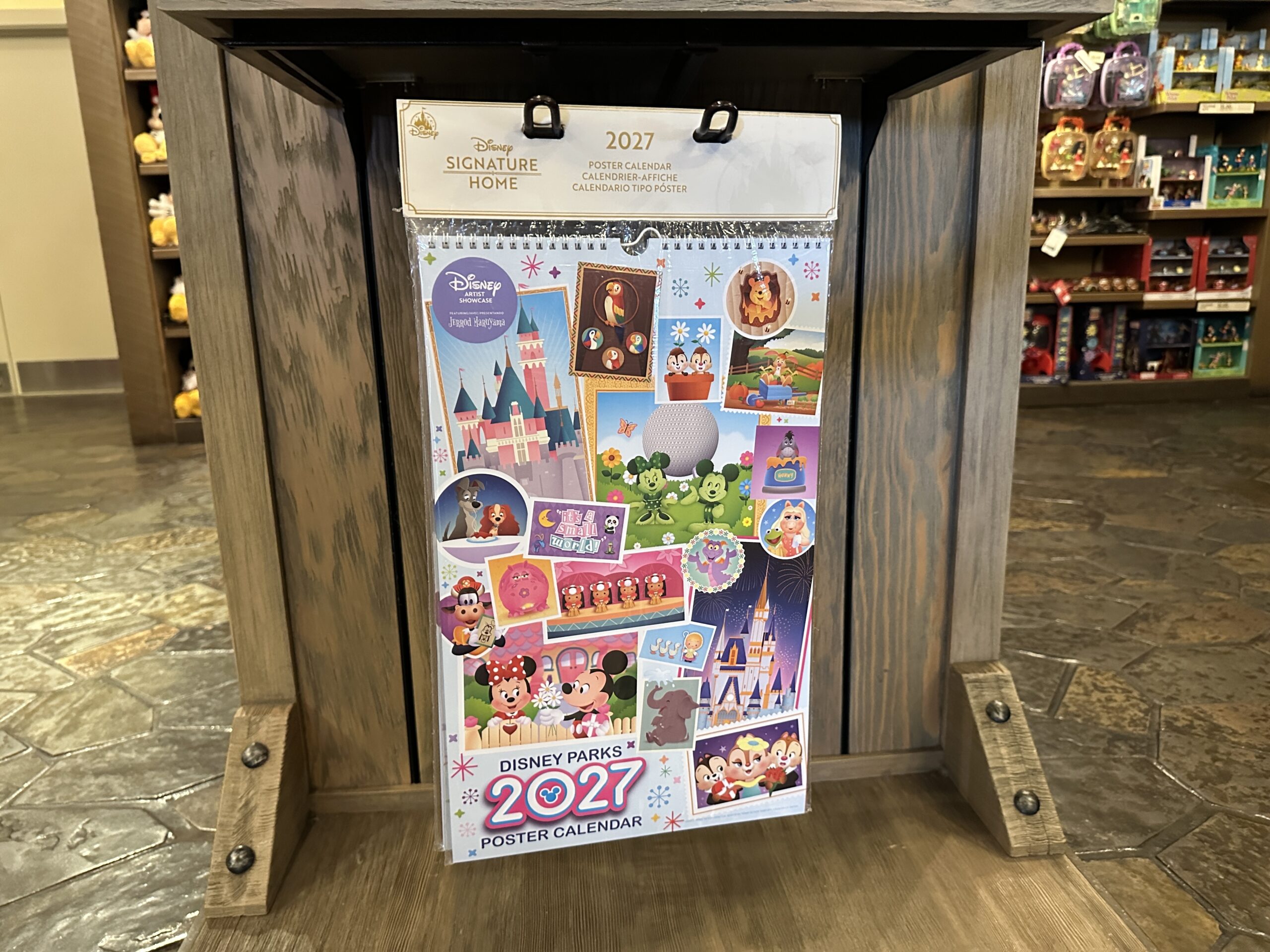 2027 Disney Parks Poster Calendar Lands at Walt Disney World