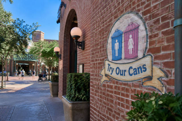 Monstropolis Restroom Sign Replaces Gonzo’s Royal Flush