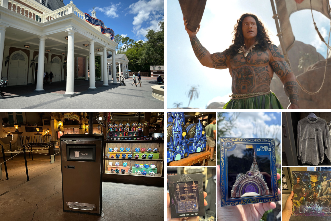 Damaged Columns Exposed at EPCOT's American Adventure