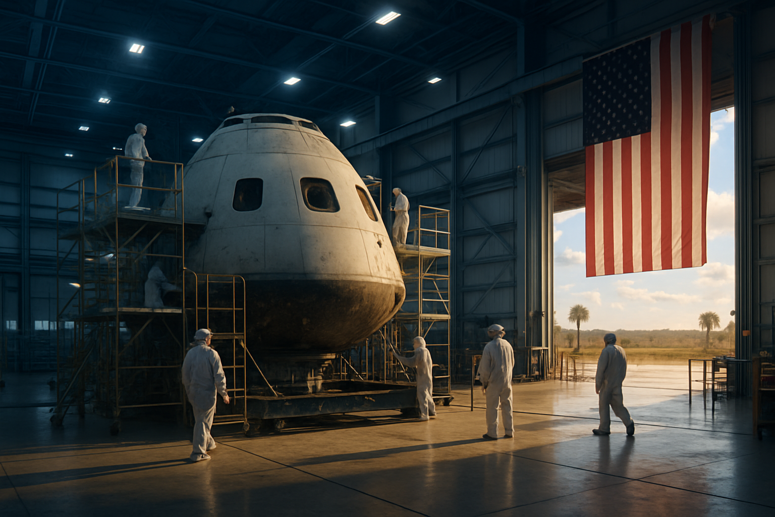 Artemis III Orion Spacecraft Takes Shape at Kennedy Space Center