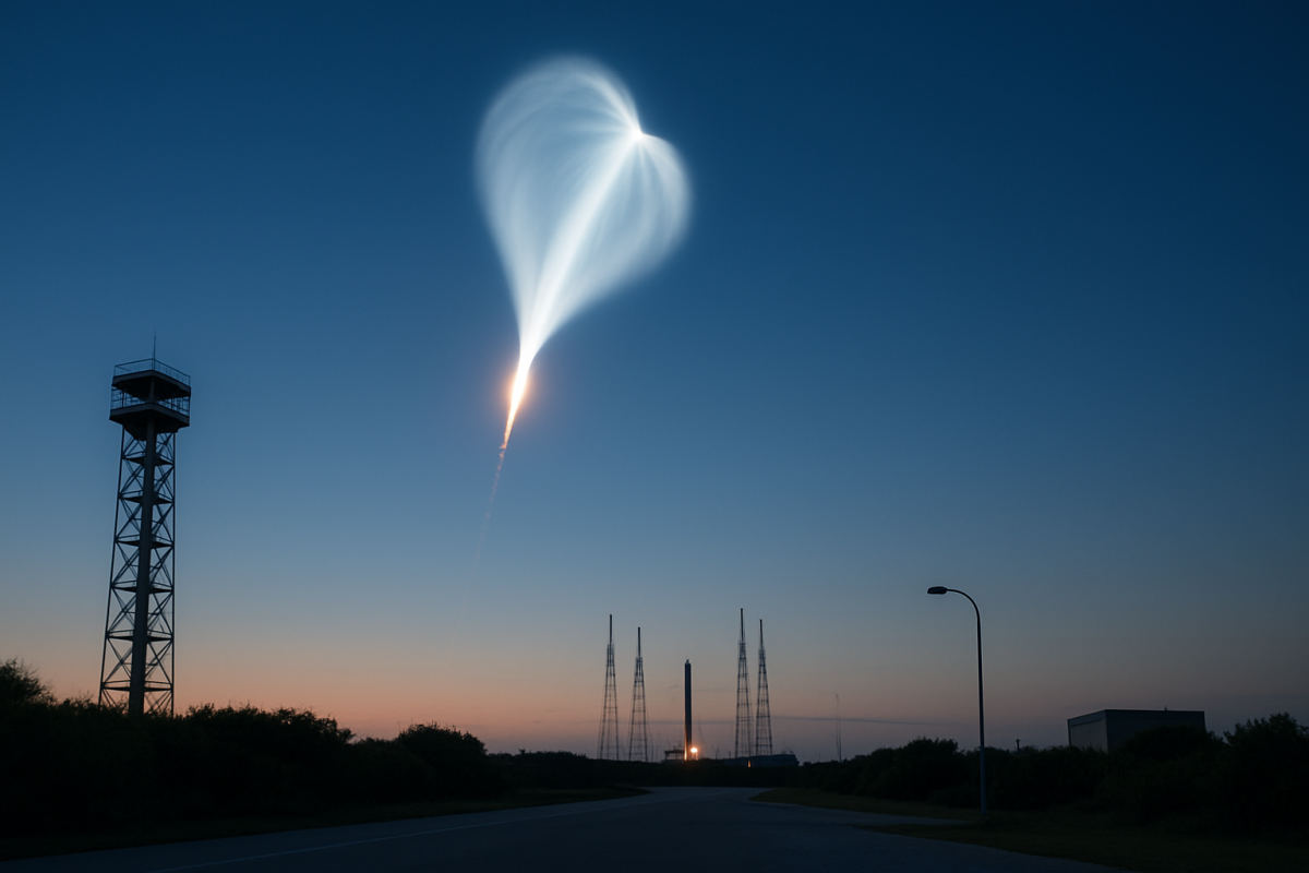 SpaceX Bandwagon-5 Launch Creates ‘Jellyfish’ Sky Effect