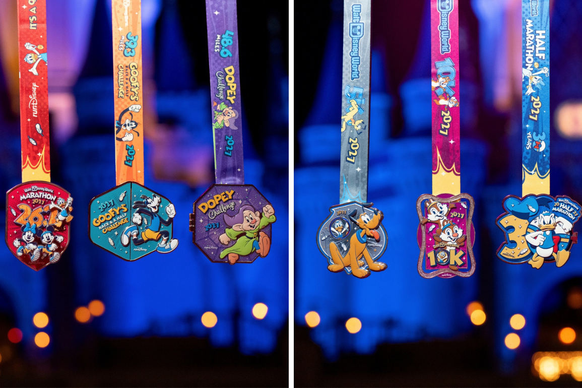 Disney Reveals 2027 Marathon Weekend Medals