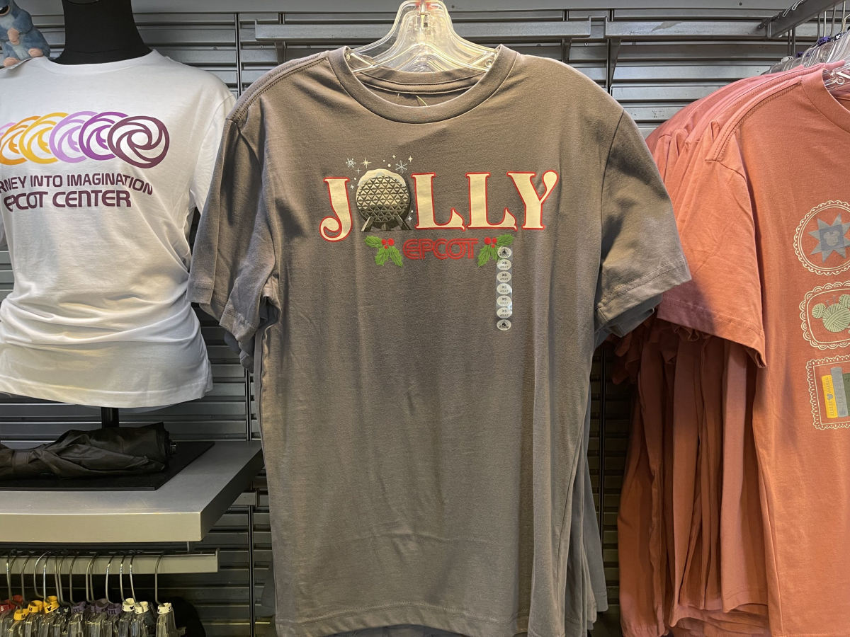‘Jolly’ Spaceship Earth Holiday Shirt Arrives at EPCOT