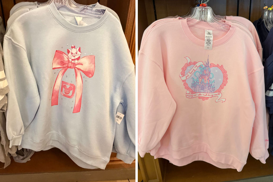 Aristocats, Happily Ever After Sweatshirts Debut at Magic Kingdom