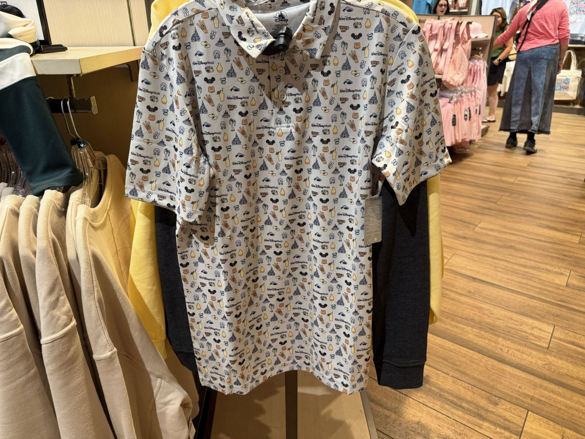 Disney World Polo Brings Park Icons and Snacks to One Shirt