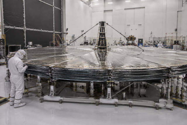 NASA Reveals 20-Foot Sunshade for NEO Surveyor