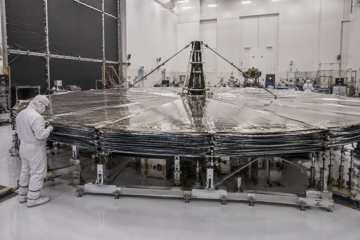 NASA Reveals 20-Foot Sunshade for NEO Surveyor