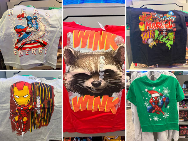 Five Marvel Youth Shirts Arrive at EPCOT