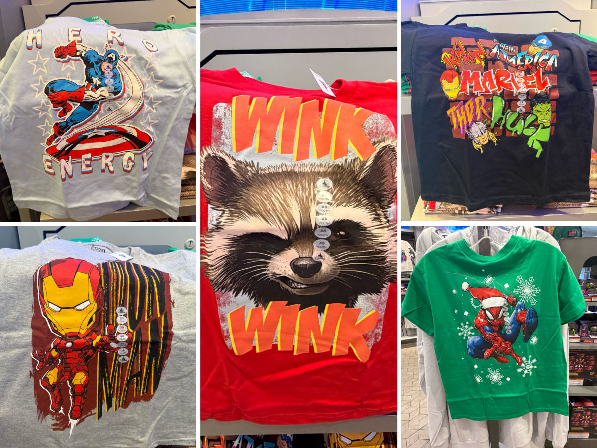 Five Marvel Youth Shirts Arrive at EPCOT