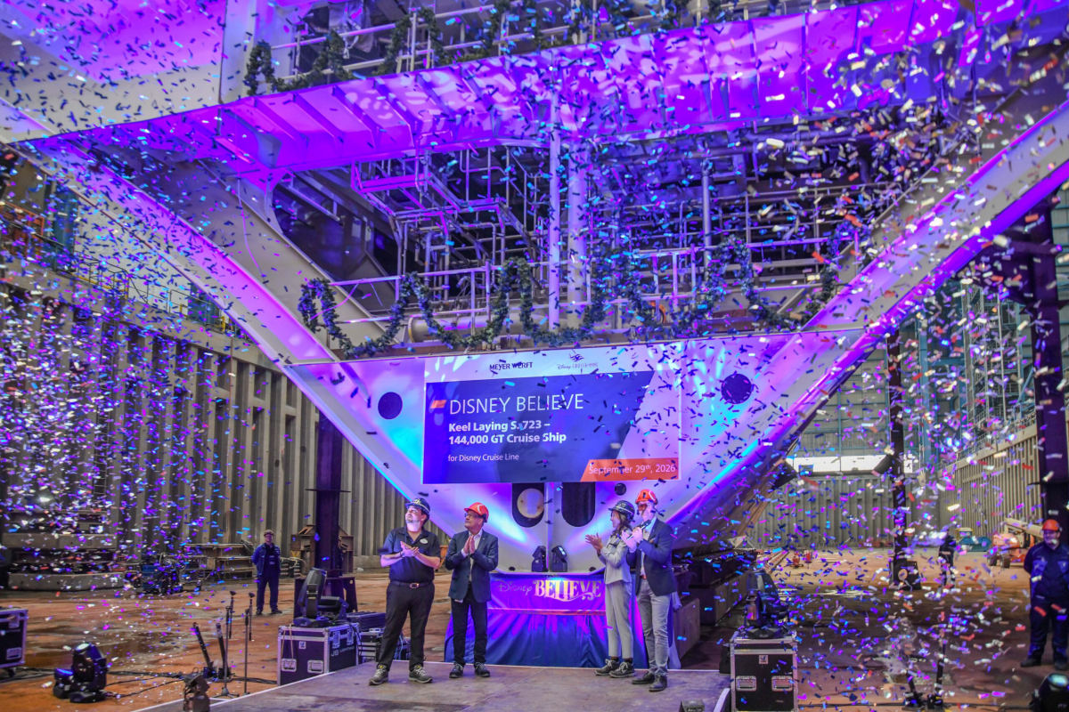 Disney Believe Reaches Keel-Laying Milestone