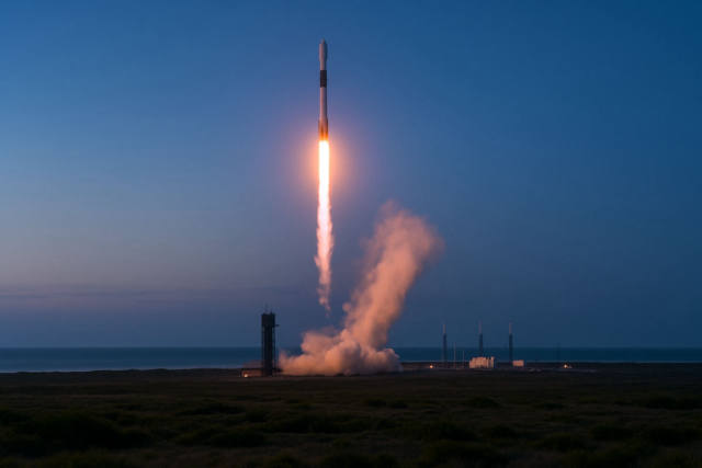 Cape Canaveral Cargo Launch Lit Up Pre-Dawn Skies