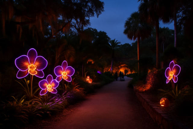 Lights at Spooky Point Returns to Selby Gardens