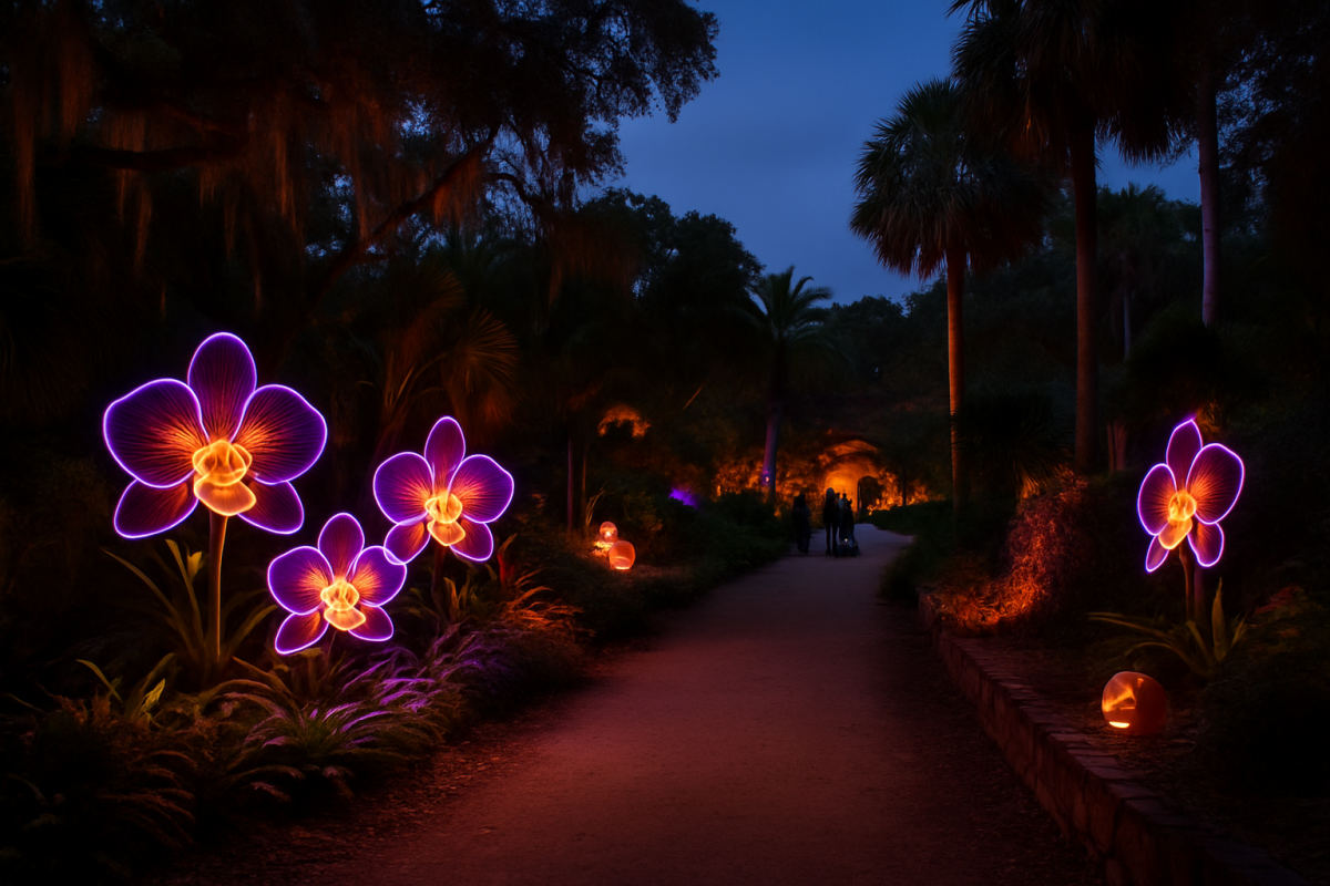 Lights at Spooky Point Returns to Selby Gardens
