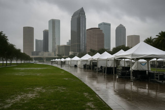 Weather Disrupts Tampa Bay Festivals and Bike Fest