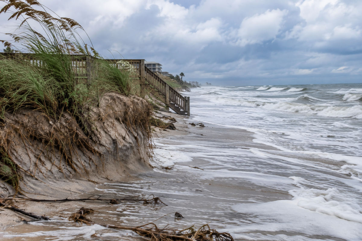 King Tides, Winds Batter Brevard County Beaches