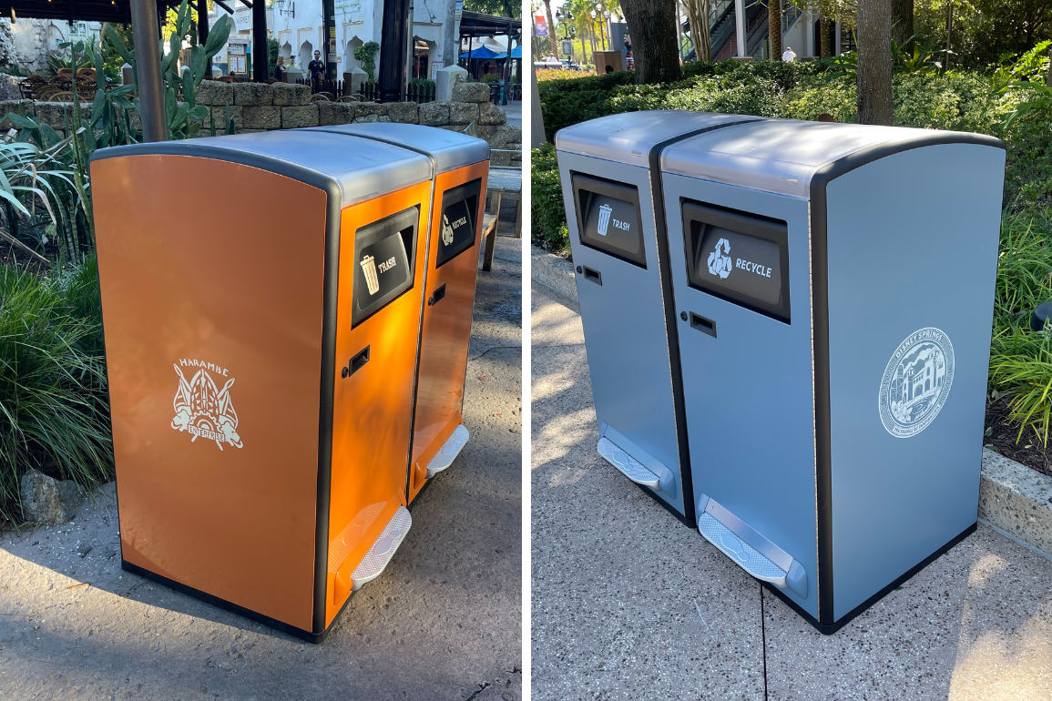 Solar-Powered Trash Cans Added at Disney Springs, Animal Kingdom