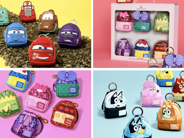 Loungefly Adds Disney, Cars and Bluey Backpack Charms