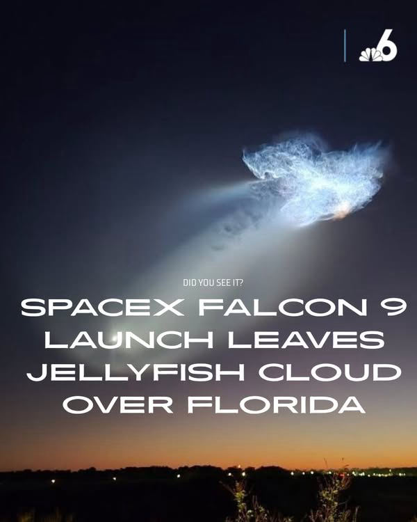 SpaceX ISS Launch Leaves Glow Over Cape Canaveral
