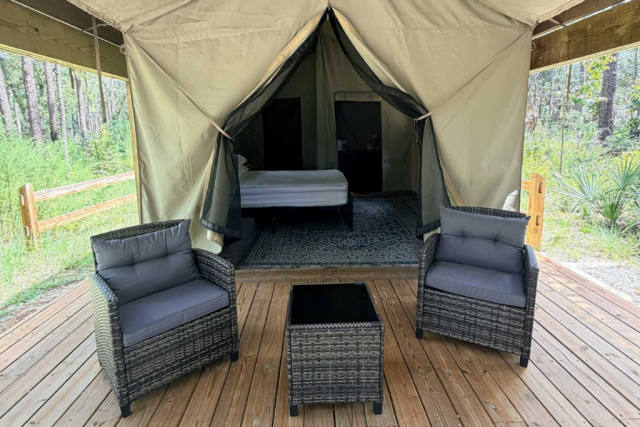 Wekiwa Springs State Park Adds Four Glamping Tents