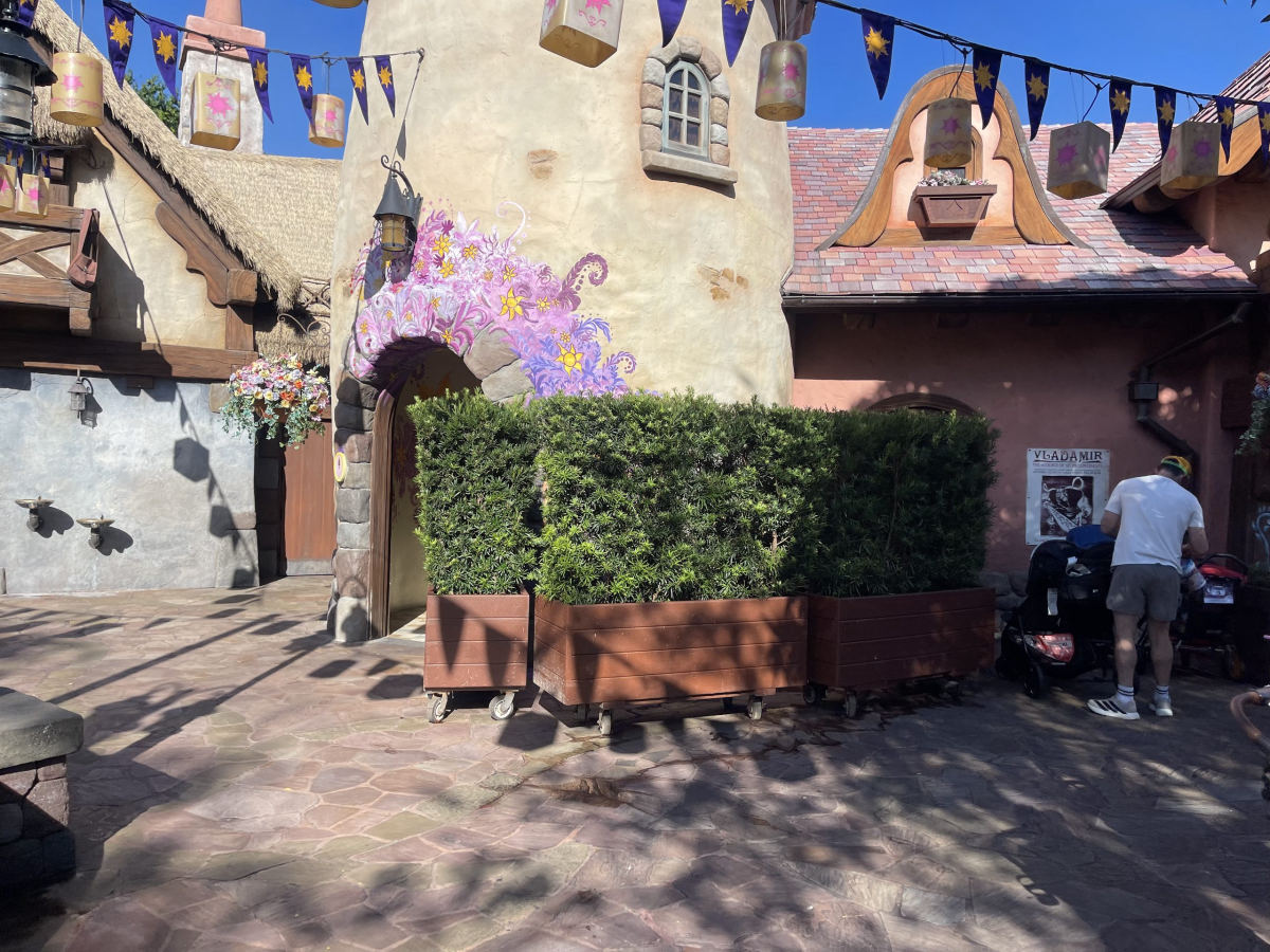 Tangled Restroom Mural Refresh Underway at Magic Kingdom