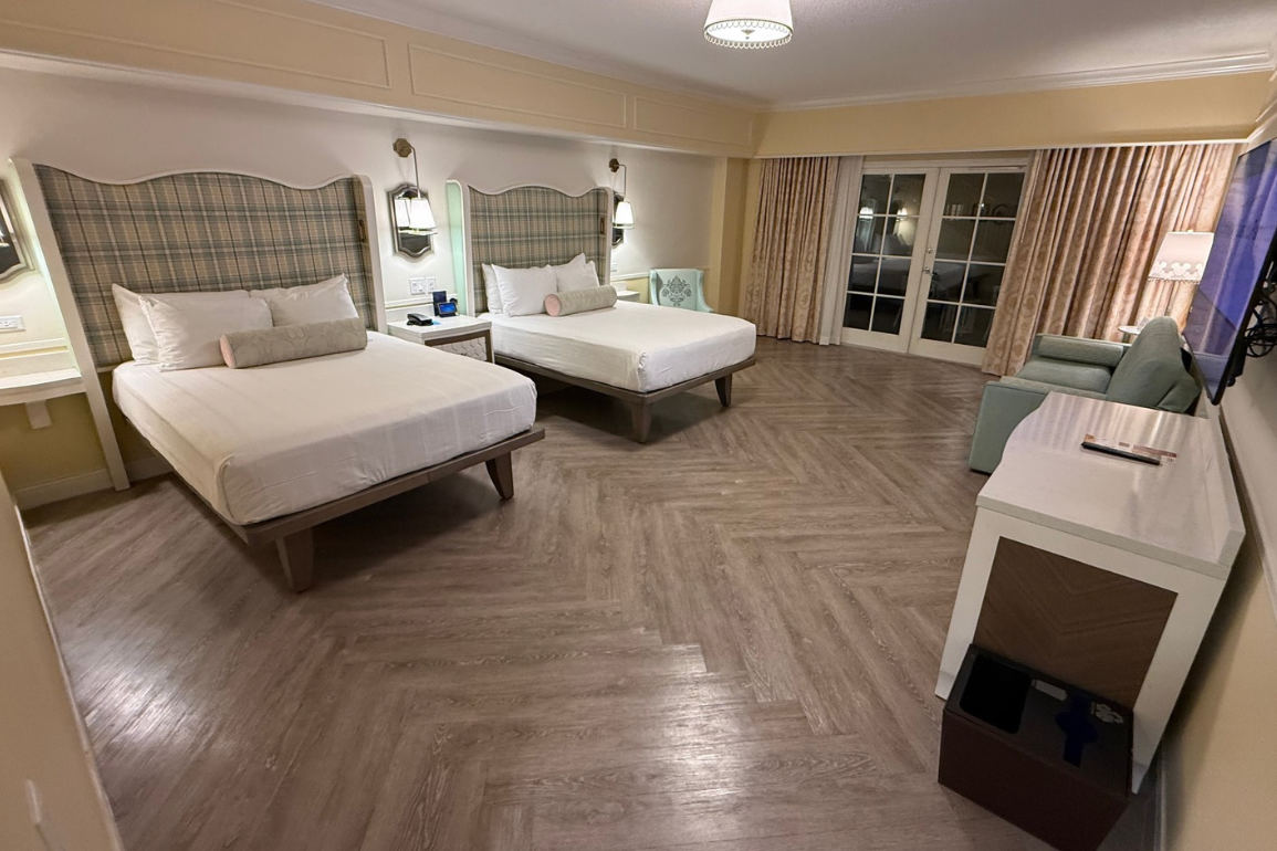 Inside Disney’s Remodeled BoardWalk Inn Resort View Room