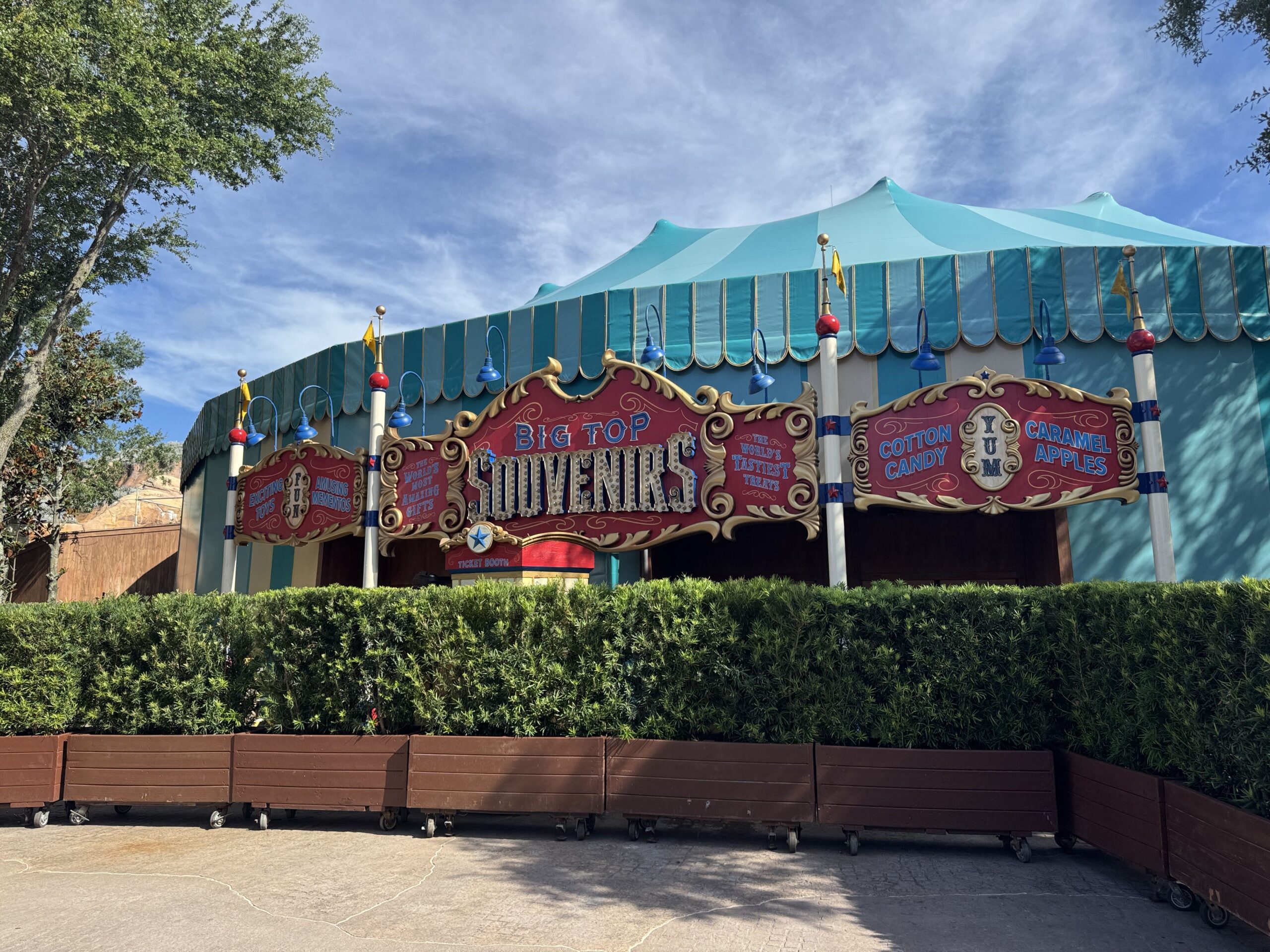 Big Top Souvenirs Sign Uncovered After Magic Kingdom Refurb