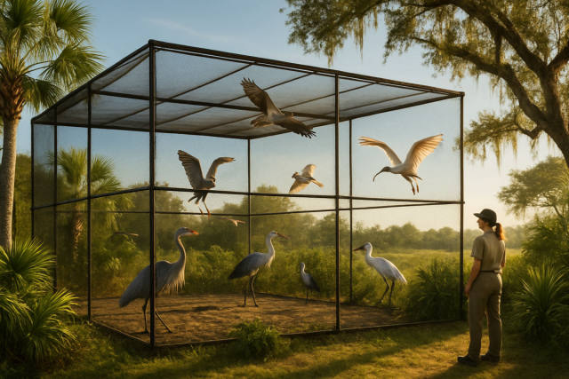 Busch Wildlife Sanctuary Opens Massive New Bird Flight Complex