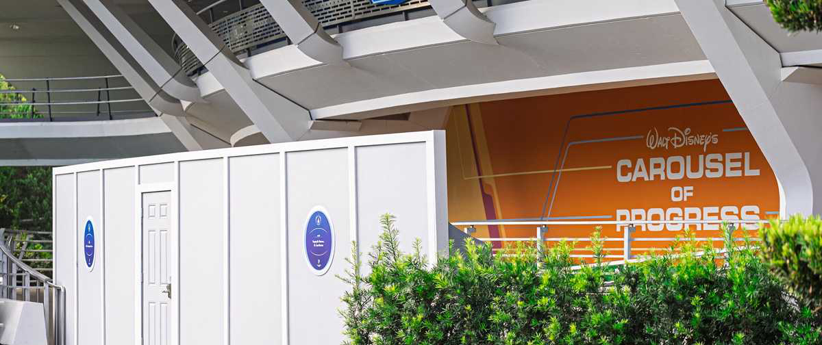 Construction Walls Appear Around Carousel of Progress