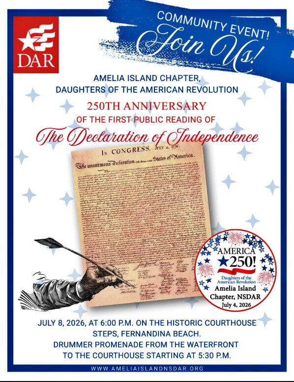 Hear the Declaration Read Aloud on Fernandina Beach's Historic Courthouse Steps