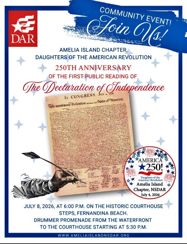 Hear the Declaration Read Aloud on Fernandina Beach's Historic Courthouse Steps