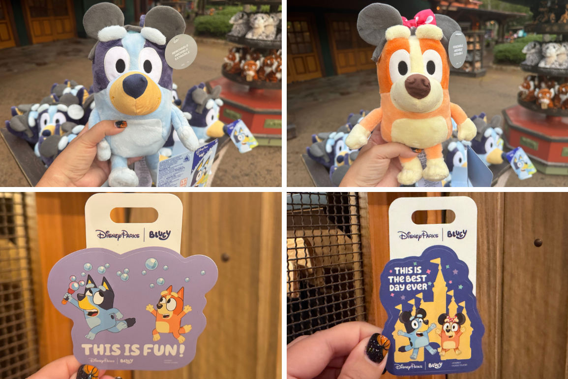 Bluey and Bingo Plush, Stickers Arrive at Animal Kingdom