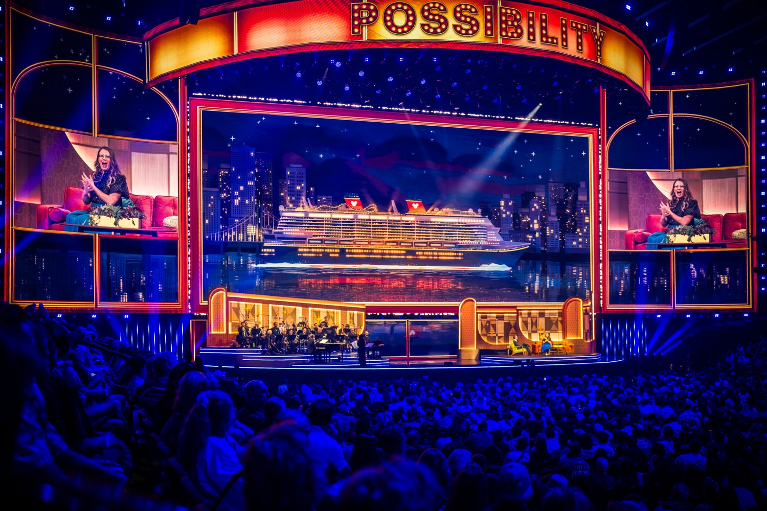 Disney Believe Ship's Grand Hall, Hull Art Revealed at D23