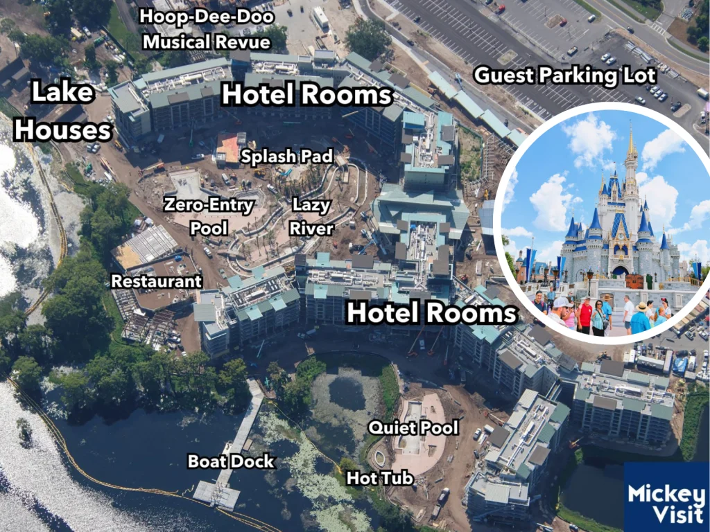 Disney's Lakeshore Lodge Shows Major Construction Progress