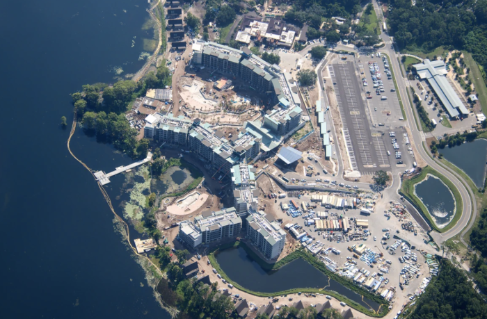 Disney's Lakeshore Lodge Takes Shape on Bay Lake