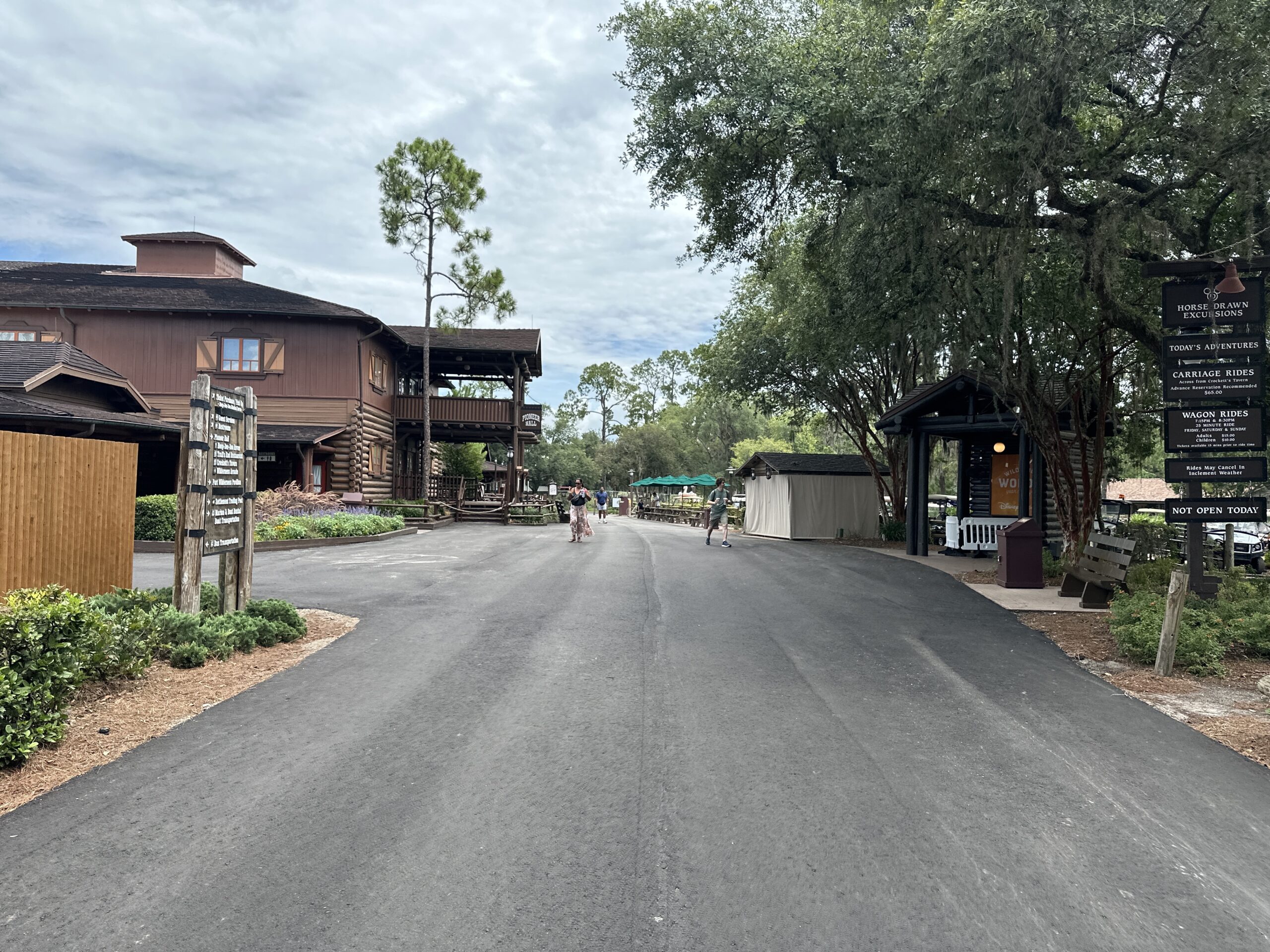Fort Wilderness Pioneer Hall Gets Fresh Pavement