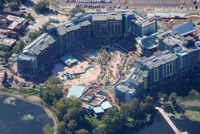 Otter Slides Take Shape at Disney’s Lakeshore Lodge