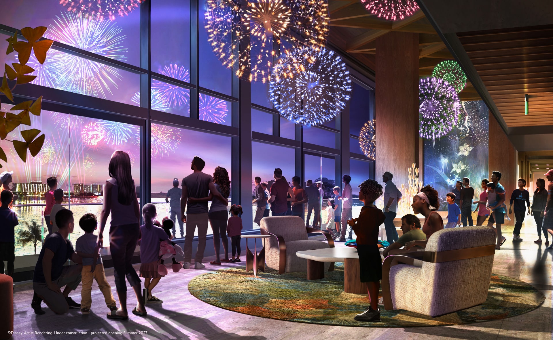 Disney's Lakeshore Lodge Reveals Dining, Lobby & Fireworks Deck