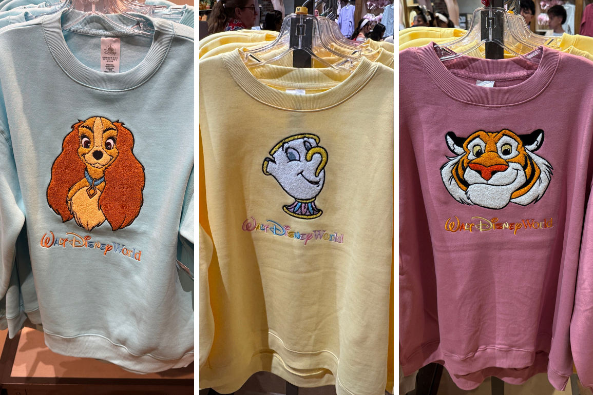 Lady, Chip and Rajah Sweaters Arrive at Disney Springs