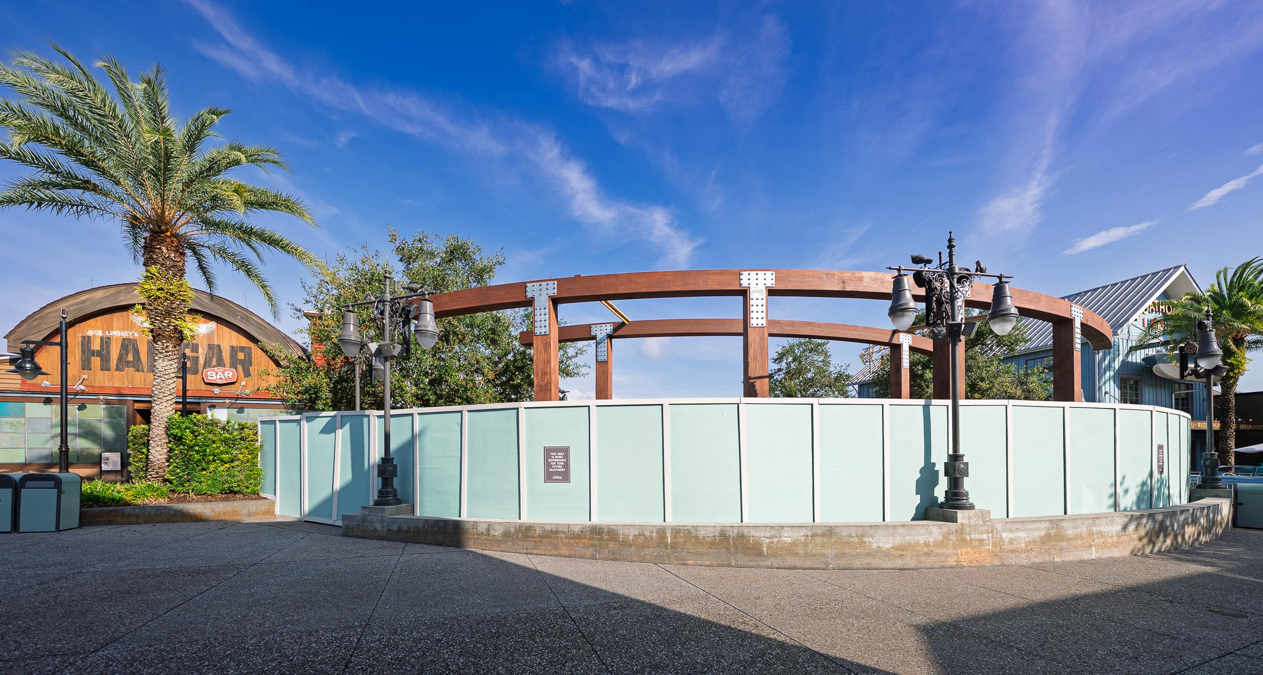 Waterview Park's New Shade Canopy Is Rising at Disney Springs