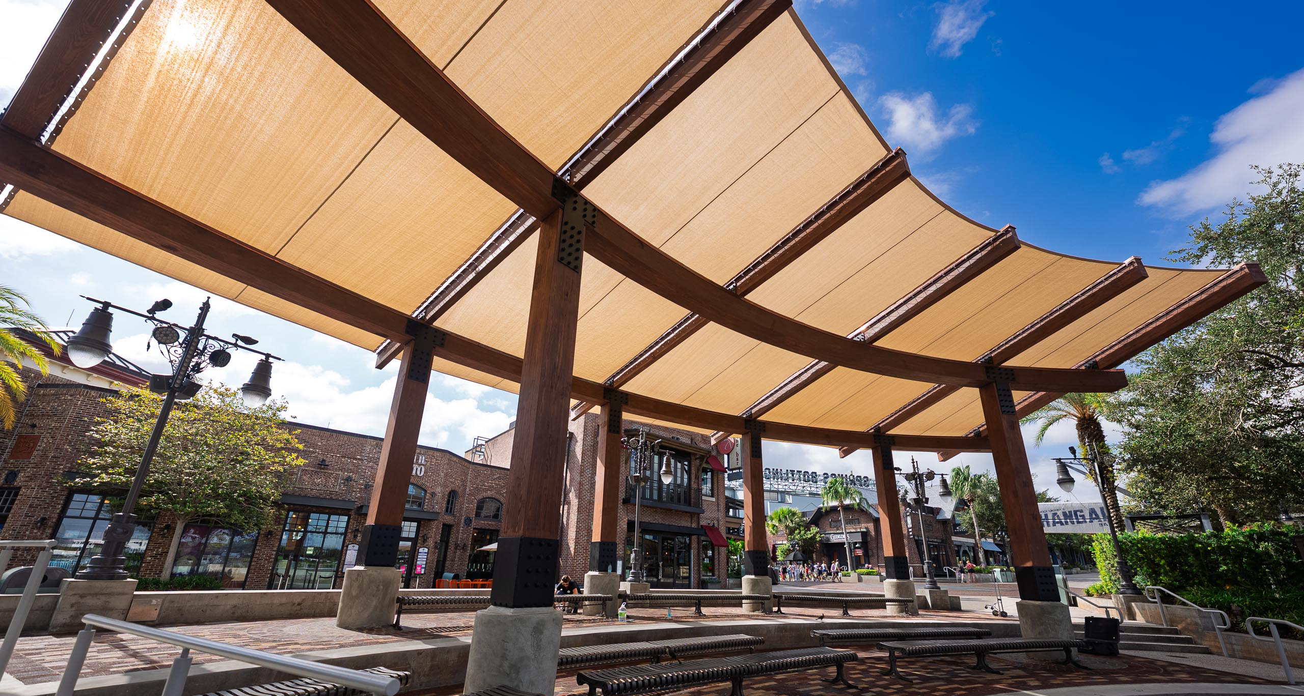 Waterview Park at Disney Springs Reopens with New Shade Canopy
