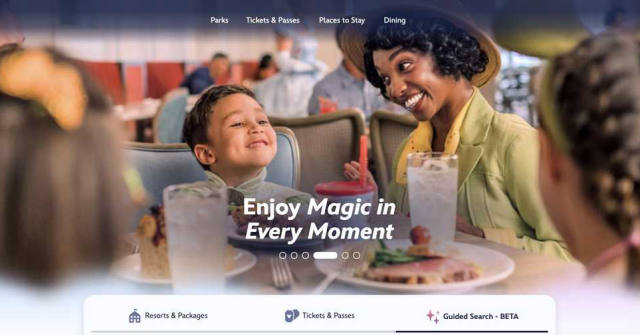 Disney World Tests AI-Guided Vacation Planning Search