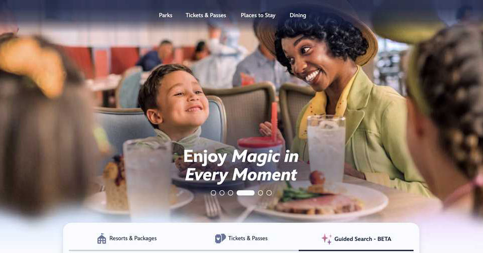 Disney World Tests AI-Guided Vacation Planning Search