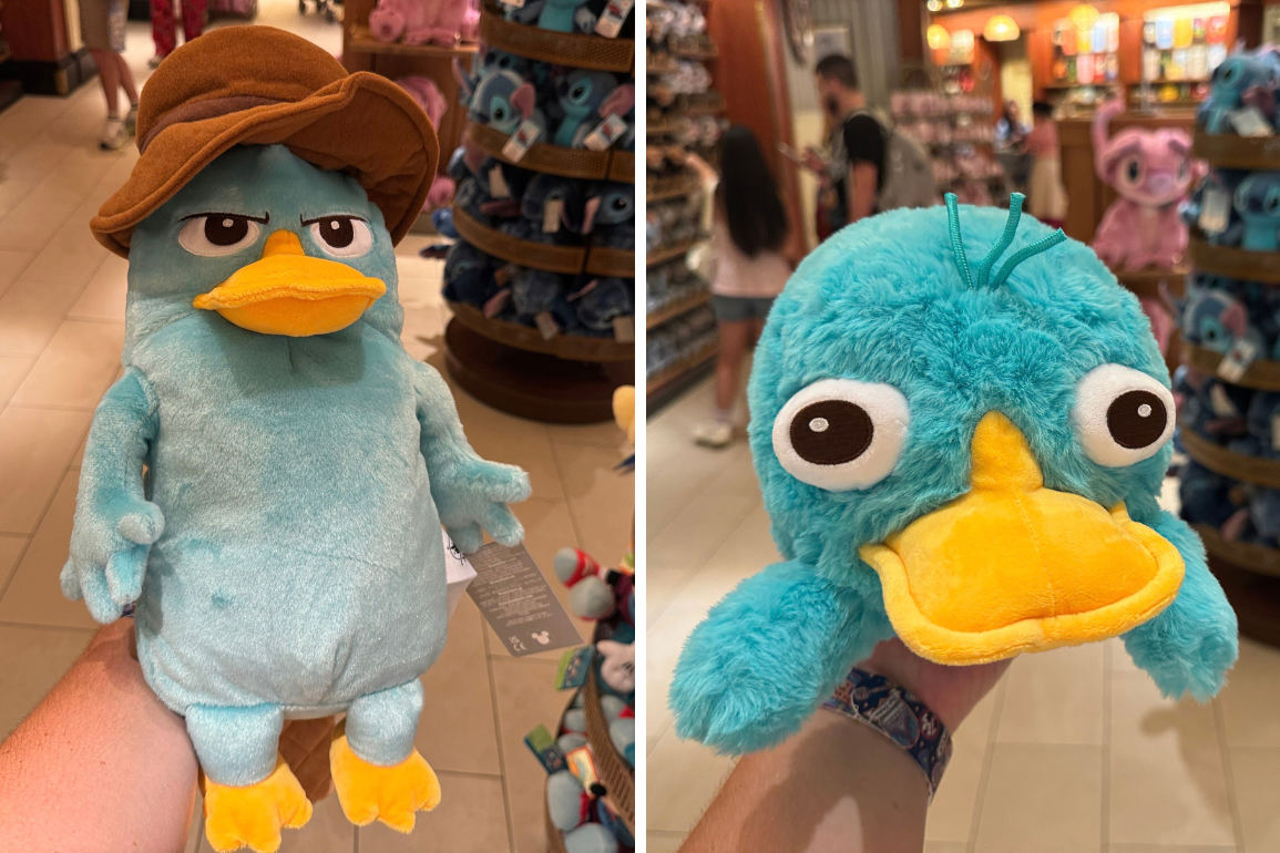 Reversible Perry the Platypus Plush Arrives at Disney World