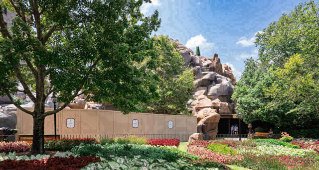 Construction Walls Appear at EPCOT's Canada Pavilion