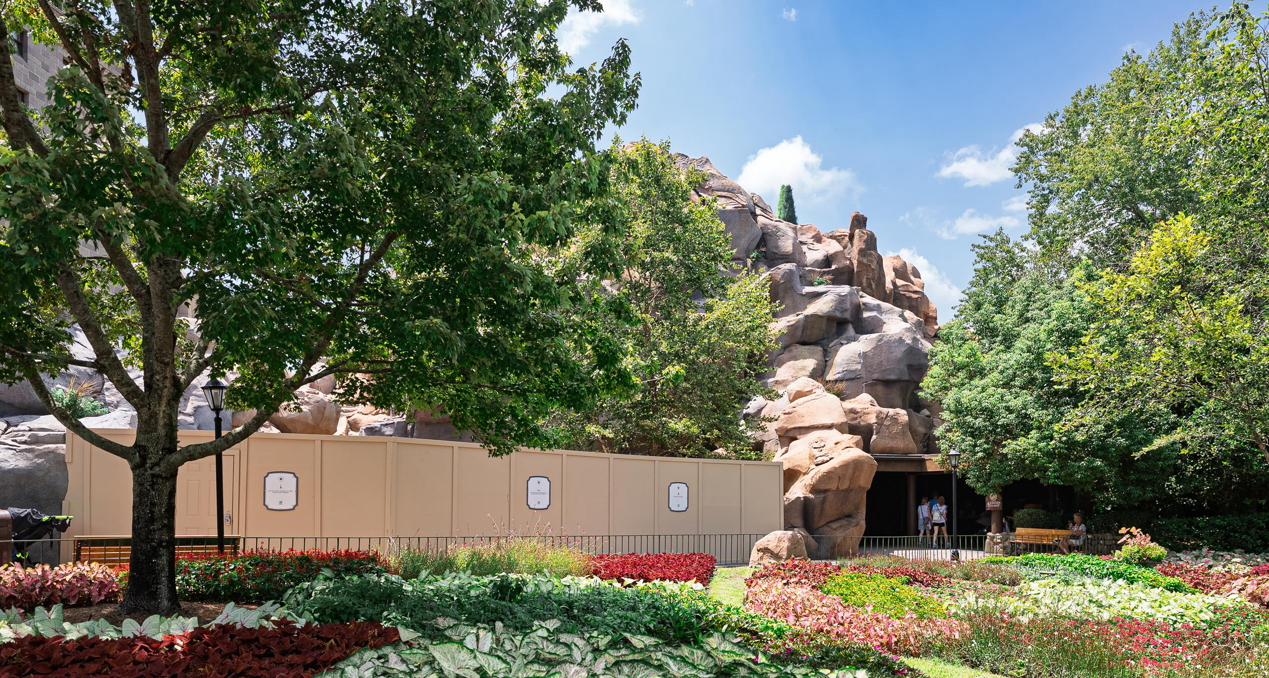 Construction Walls Appear at EPCOT's Canada Pavilion