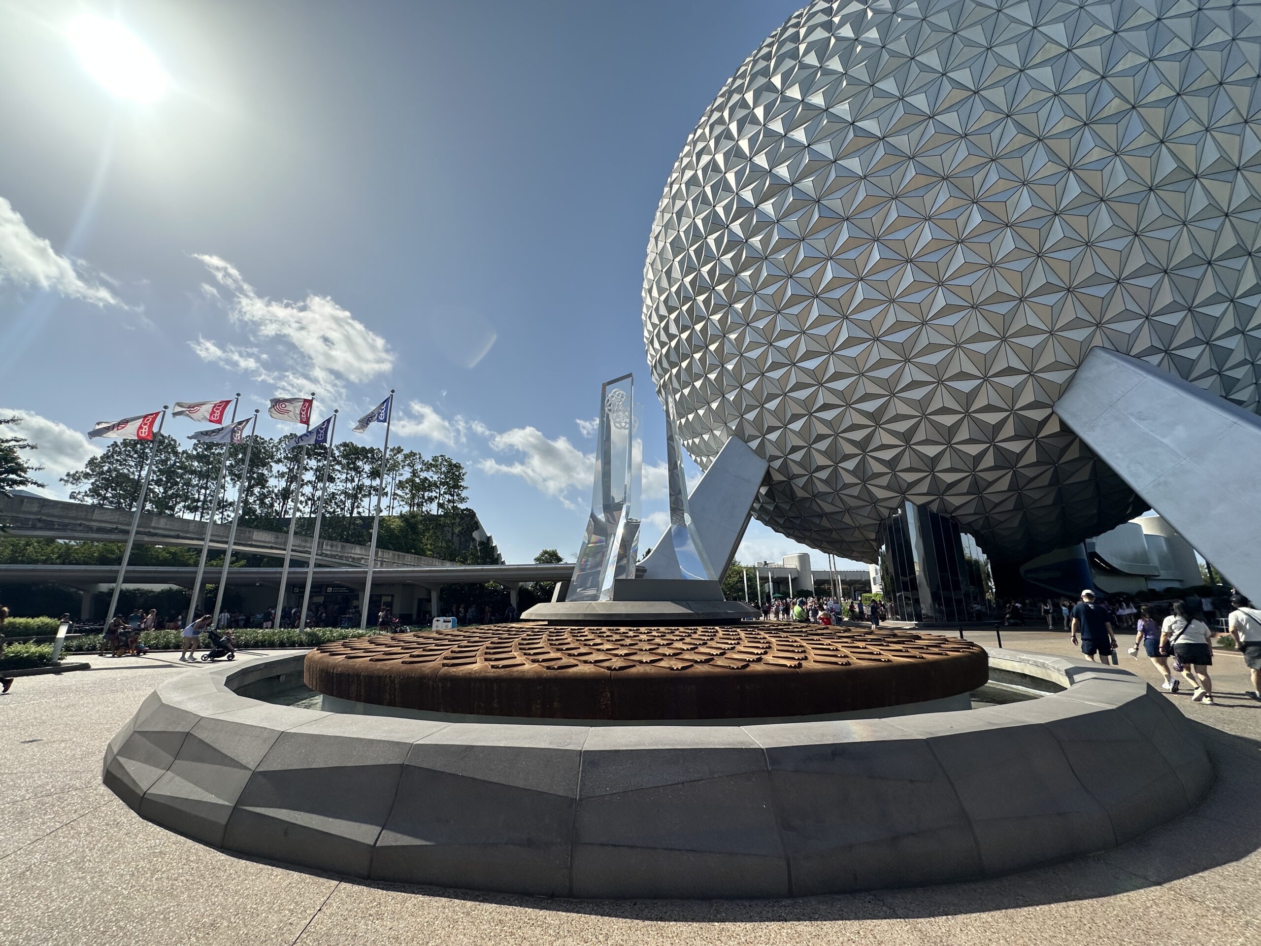 EPCOT's Entrance Fountain Goes Dark — Coins May Be the Reason