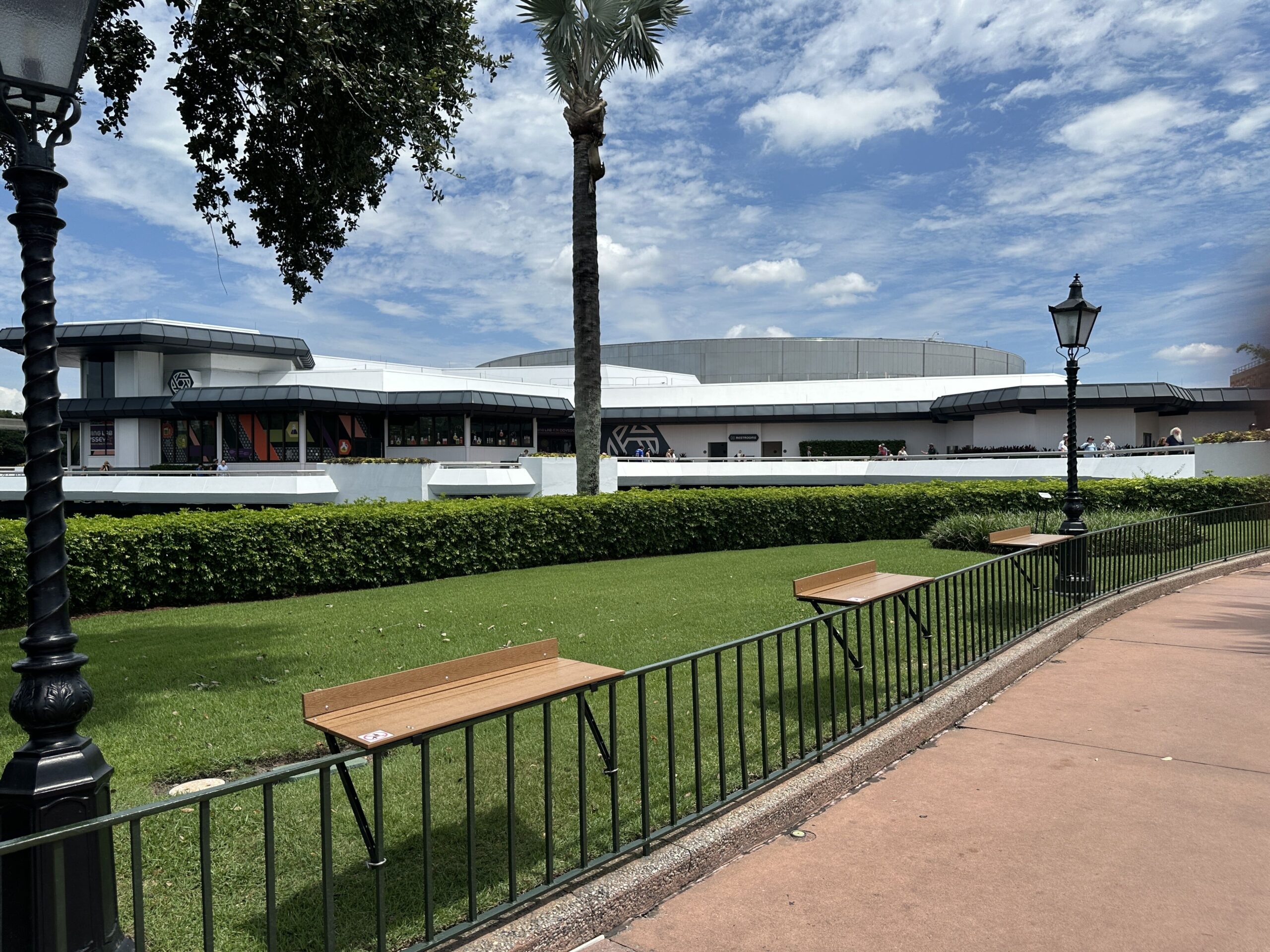 EPCOT Gets New Railing Tables Ahead of Food & Wine Festival