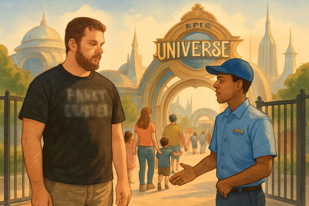 Guest Says Epic Universe Denied Entry Over Profane Shirt