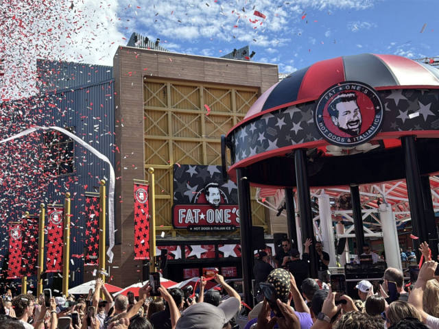Joey Fatone Opens Fat One's Hot Dogs at Universal CityWalk