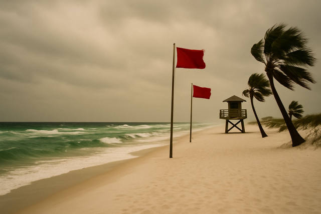 August Rip Current Risk Is Rising on Florida Panhandle Beaches